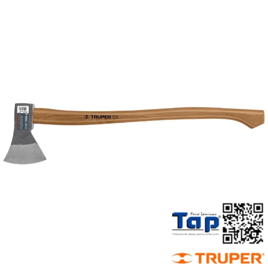 Imagen de HACHA EUROPEA 1000 G MANGO HICKORY 700 28" TRUPER