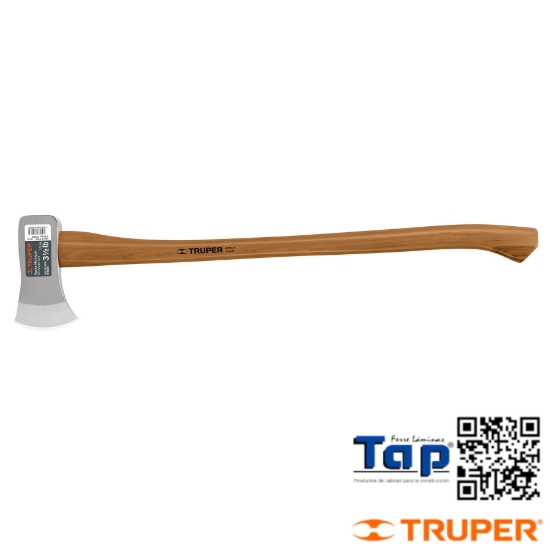 Imagen de HACHA MICHIGAN 3-1/2 LB MANGO HICKORY 34" TRUPER