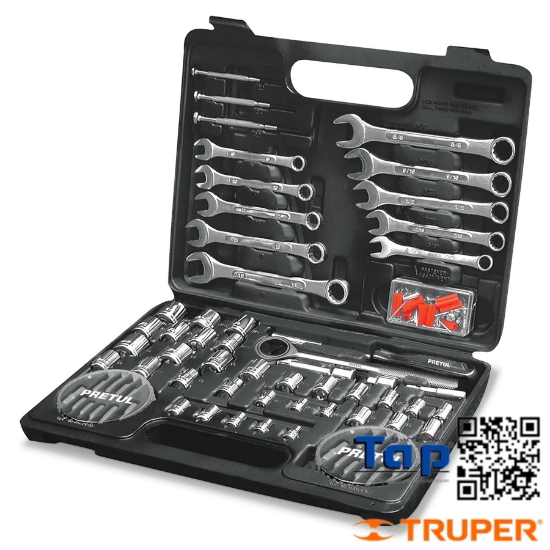 Imagen de HERRAMIENTAS 006 1/4" Y 009 3/8" P MEC PRETUL JGO 71