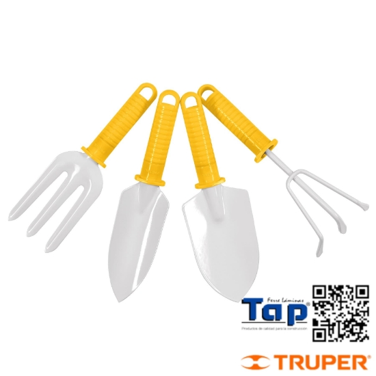 Imagen de HERRAMIENTAS 125  5" P JARDIN PRETUL JGO 4