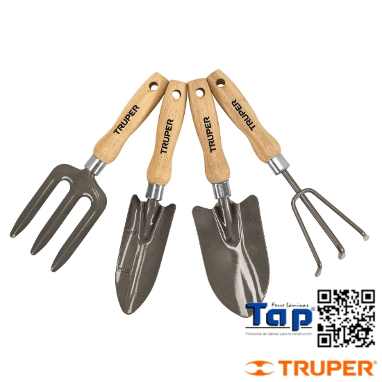 Imagen de HERRAMIENTAS 150  6" P JARDIN TRUPER JGO 4
