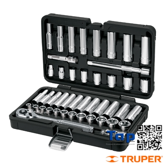 Imagen de HERRAMIENTAS CUA 009 3/8" STD Y MM P MEC JGO 45