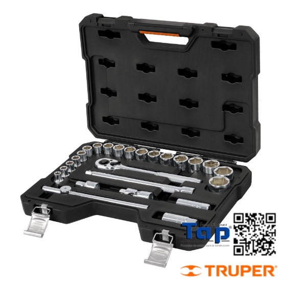 Imagen de HERRAMIENTAS CUA 013 1/2" MM P MEC JGO 23