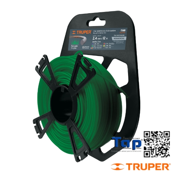 Imagen de DESBROZADORA HILO 2 MMX120 M TRUPER ROLLO