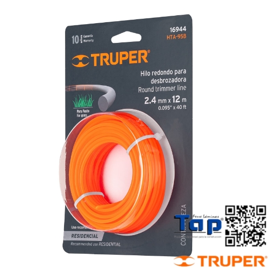 Imagen de DESBROZADORA HILO 2.4 MMX12 M TRUPER ROLLO A