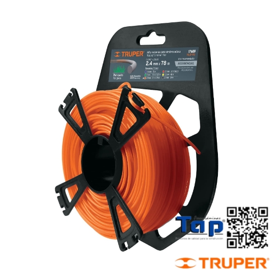 Imagen de DESBROZADORA HILO 2.4 MMX78 M TRUPER ROLLO