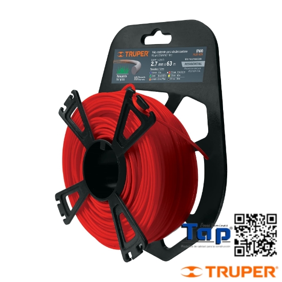 Imagen de DESBROZADORA HILO 2.7 MMX63 M TRUPER ROLLO