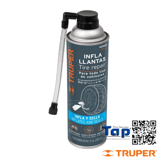 Imagen de INFLALLANTAS 12 OZ (340 ML) TRUPER
