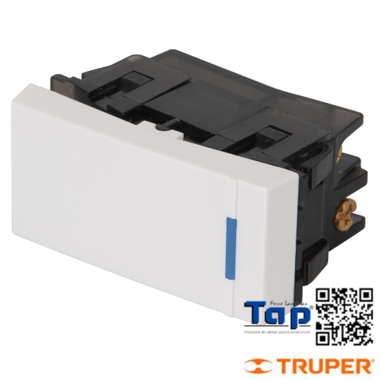 Imagen de INTERRUPTOR 3 VIAS 1 MOD LINEA ESPAÑOLA,COLOR BLANCO