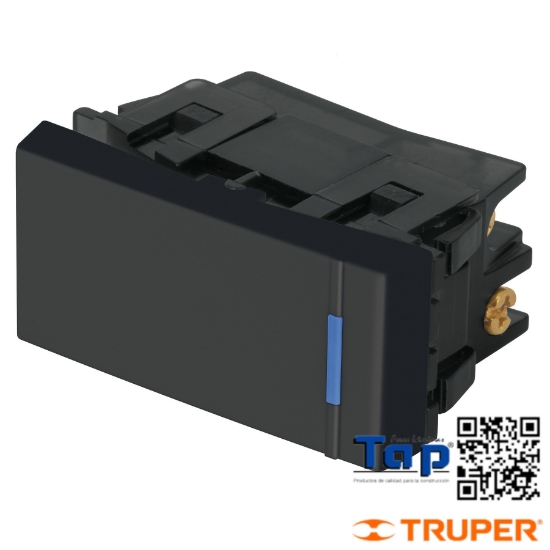 Imagen de INTERRUPTOR 3 VIAS 1 MOD LINEA ESPAÑOLA,COLOR NEGRO