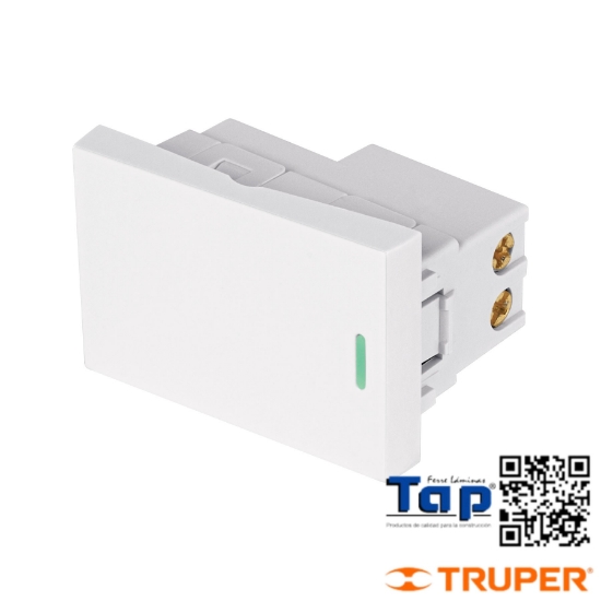 Imagen de INTERRUPTOR 3 VIAS 1.5 MOD LINEA LISBOA BLANCO