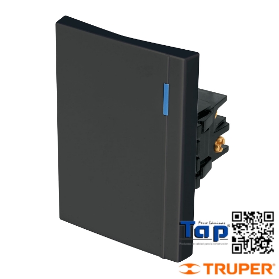 Imagen de INTERRUPTOR 3 VIAS 3 MOD LINEA ESPAÑOLA NEGRO