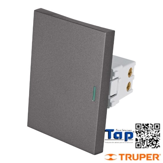 Imagen de INTERRUPTOR 3 VIAS 3 MOD LINEA LISBOA ACERO INOX