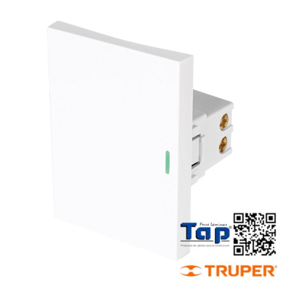 Imagen de INTERRUPTOR 3 VIAS 3 MOD LINEA LISBOA BLANCO