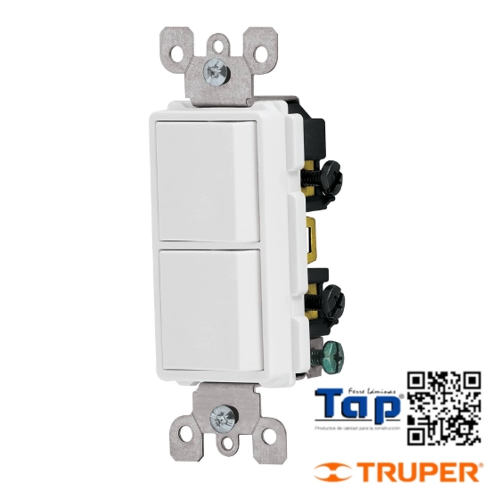 Imagen de INTERRUPTOR DUPLEX LINEA CLASSIC VOLTECK