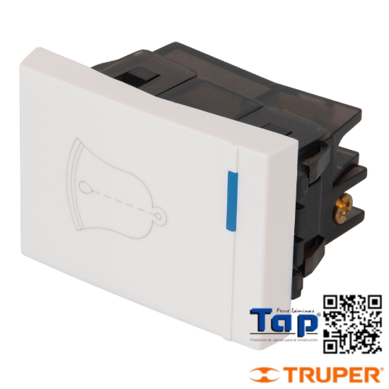 Imagen de INTERRUPTOR P TIMBRE 1.5 MOD LINEA ESPAÑOLA BLANCO