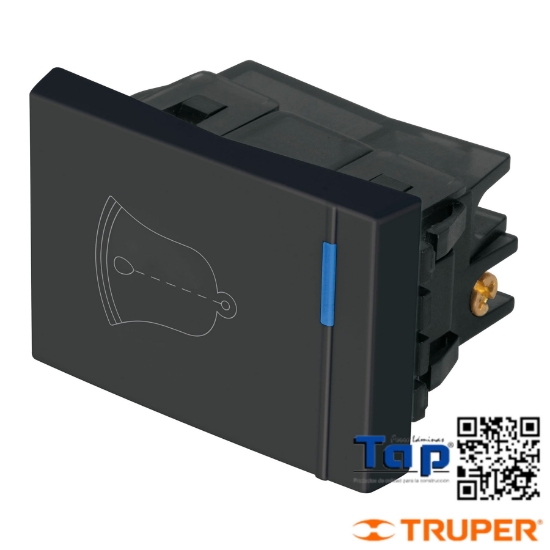 Imagen de INTERRUPTOR P TIMBRE 1.5 MOD LINEA ESPAÑOLA NEGRO