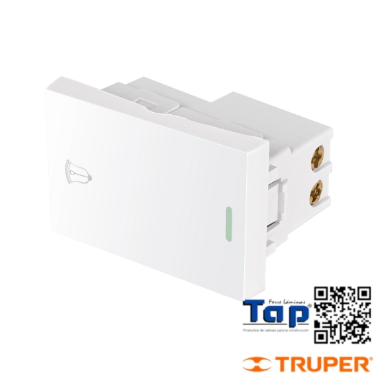 Imagen de INTERRUPTOR P TIMBRE 1.5 MOD  LINEA LISBOA BLANCO