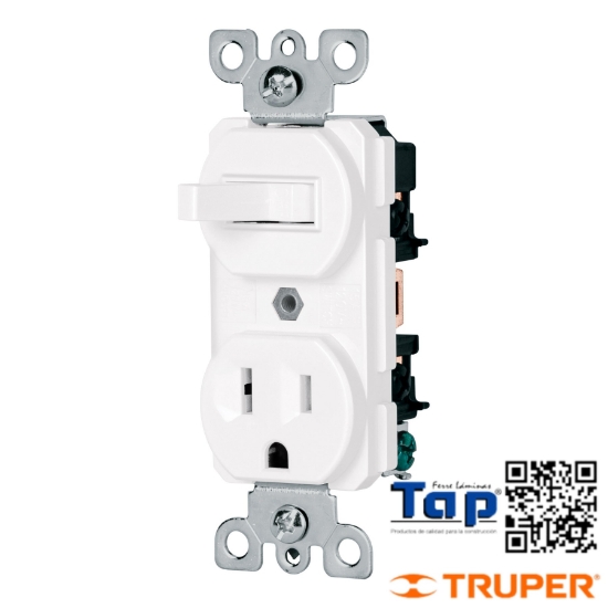 Imagen de INTERRUPTOR PALANCA C CONTACTO STD BLANCO