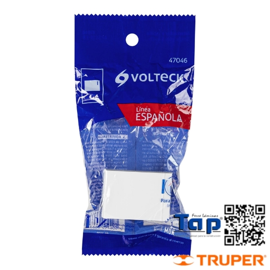 Imagen de INTERRUPTOR SENCILLO 1.5 MOD LINEA ESPAÑOLA,COLOR BLANCO