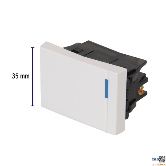 Imagen de INTERRUPTOR SENCILLO 1.5 MOD LINEA ESPAÑOLA,COLOR NEGRO