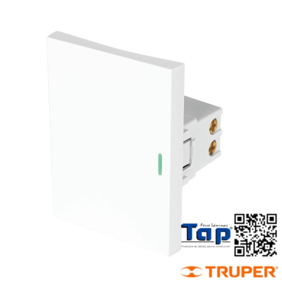 Imagen de INTERRUPTOR SENCILLO 3 MOD LINEA LISBOA BLANCO
