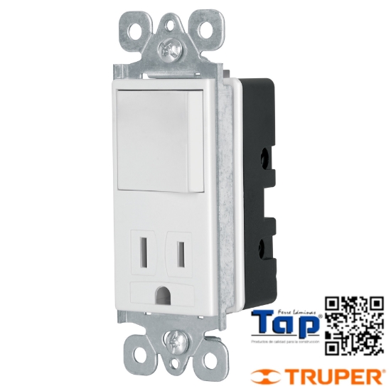 Imagen de INTERRUPTOR-CONTACTO 2 POLOS MAS TIERRA CLASSIC VOLTECK