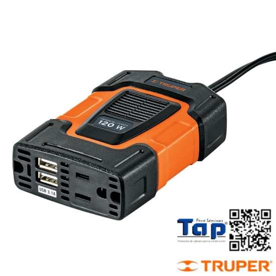 Imagen de INVERSOR CORRIENTE  120 W TRUPER