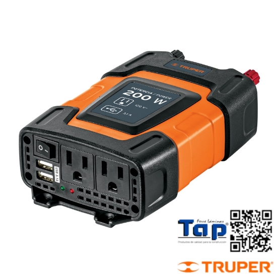 Imagen de INVERSOR CORRIENTE  200 W TRUPER