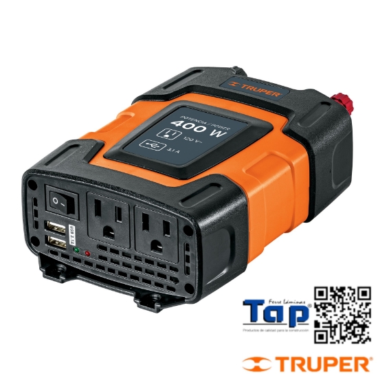Imagen de INVERSOR CORRIENTE  400 W TRUPER