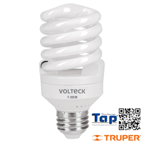 Imagen de LAMP ESPIRAL MINI T2 20 W LUZ DIA EN BLISTER VOLTECK