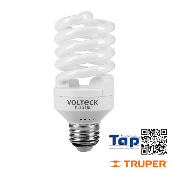 Imagen de LAMP ESPIRAL MINI T2 23 W LUZ DIA EN BLISTER VOLTECK