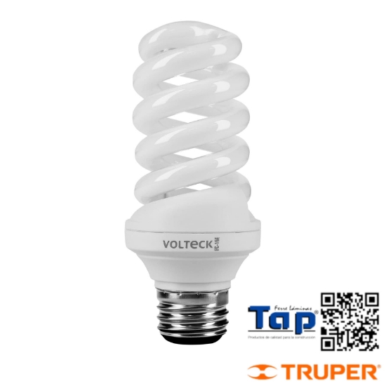 Imagen de LAMP ESPIRAL T3 15 W LUZ CALIDA EN BLISTER VOLTECK