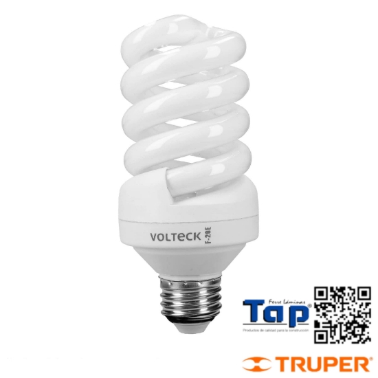 Imagen de LAMP ESPIRAL T4 20 W LUZ DIA EN BLISTER VOLTECK