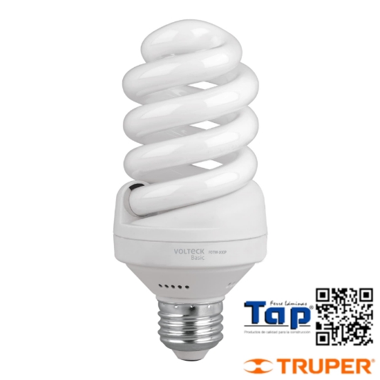 Imagen de LAMP ESPIRAL T4 20 W LUZ DIA EN CAJA VOLTECK