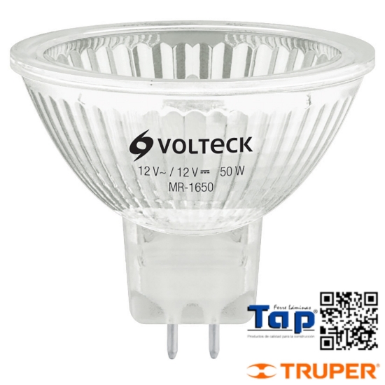 Imagen de LAMP HALOGENO 50 W T MR 16 BASE GU  5.3 VOLTECK
