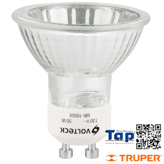 Imagen de LAMP HALOGENO 50 W T MR 16 BASE GU 10 VOLTECK