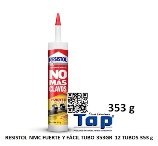 Imagen de RESISTOL NMC FUERTE Y FÁCIL TUBO 353GR  12 TUBOS 353 g