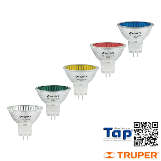Imagen de LAMP HALOGENO AMARILLO 50 W T MR16 EN CAJA VOLTECK