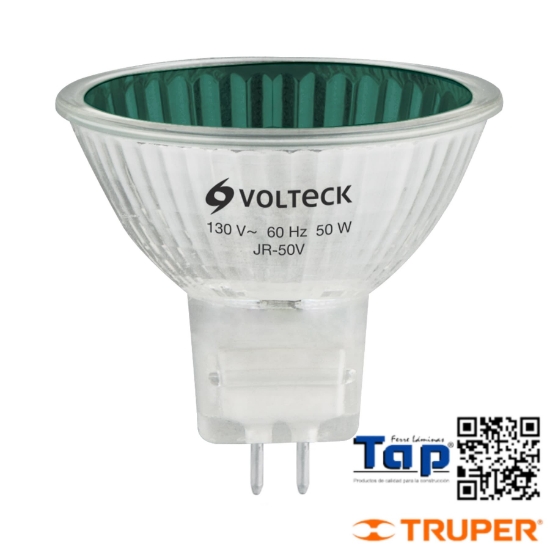 Imagen de LAMP HALOGENO VERDE 50 W T MR16 EN CAJA VOLTECK