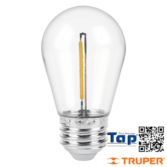 Imagen de LAMP LED S14 C FILAMENTO 1 W LUZ CALIDA CAJA VOLTECK