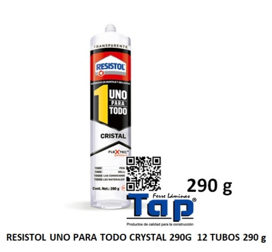Imagen de RESISTOL UNO PARA TODO CRYSTAL 290G  12 TUBOS 290 g