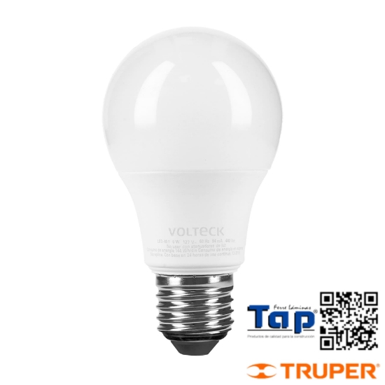 Imagen de LAMP LED T BULBO A19  6 W LUZ DIA BLISTER VOLTECK