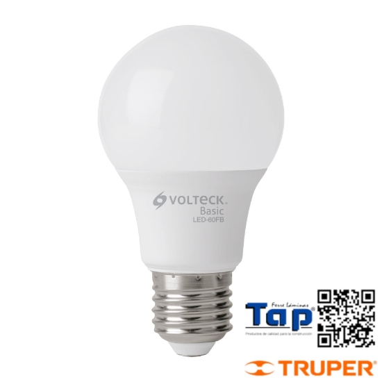 Imagen de LAMP LED T BULBO A19  8 W LUZ DIA CAJA VOLTECK