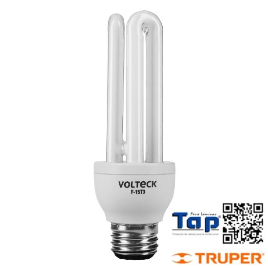 Imagen de LAMP TRIPLE T3 15 W LUZ DIA EN BLISTER VOLTECK