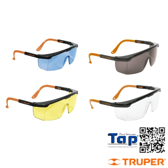 Imagen de LENTE SEGURIDAD AJUST AMBAR TRUPER CLASSIC