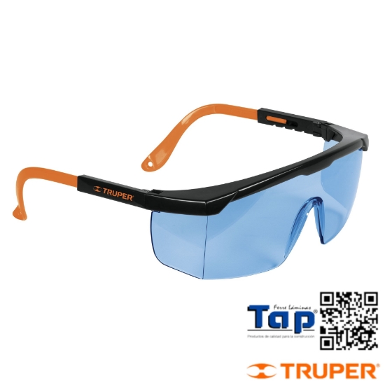 Imagen de LENTE SEGURIDAD AJUST AZULES TRUPER CLASSIC
