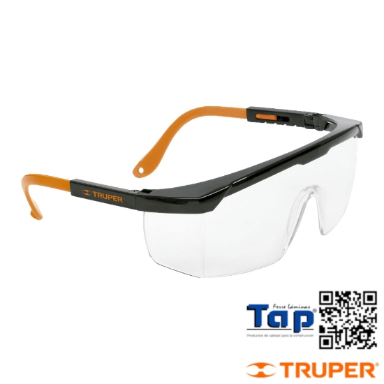 Imagen de LENTE SEGURIDAD AJUST TRANSP TRUPER CLASSIC