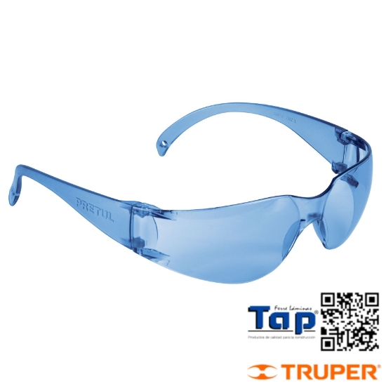 Imagen de LENTE SEGURIDAD AZULES PRETUL LITE