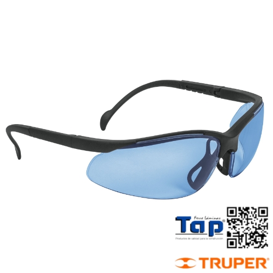 Imagen de LENTE SEGURIDAD AZULES TRUPER VISION